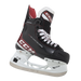 Black and red skates, with white and red laces and red lining