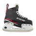 Black and red skates, with white and red laces and red lining