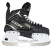 black skate with silver accents