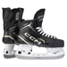 black skates with silver accents