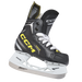 One black skate, with yellow CCM