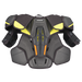 Grey shoulder pad with yellow details