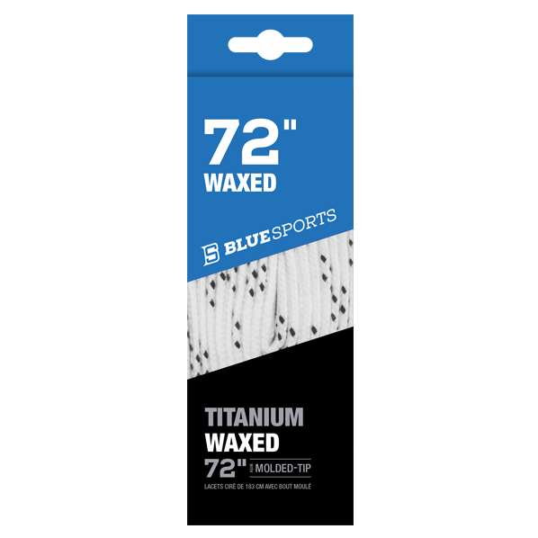 Blue Sports Laces Waxed