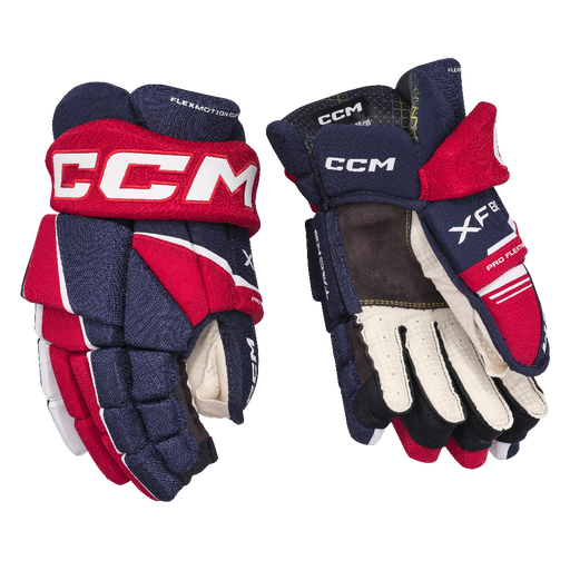 Red and blue glove