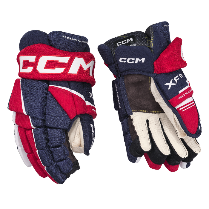 Red and blue glove