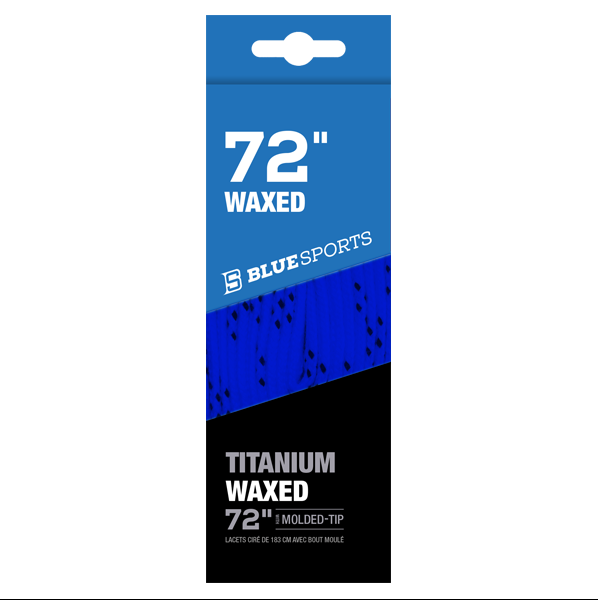 Blue Sports Laces Waxed