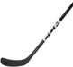Black hockey stick with white writing