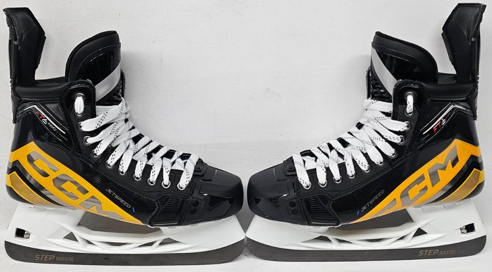custom skates with yellow detail