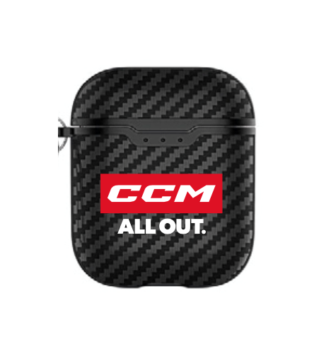 Black airpod case with ccm logo