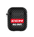 Black airpod case with ccm logo