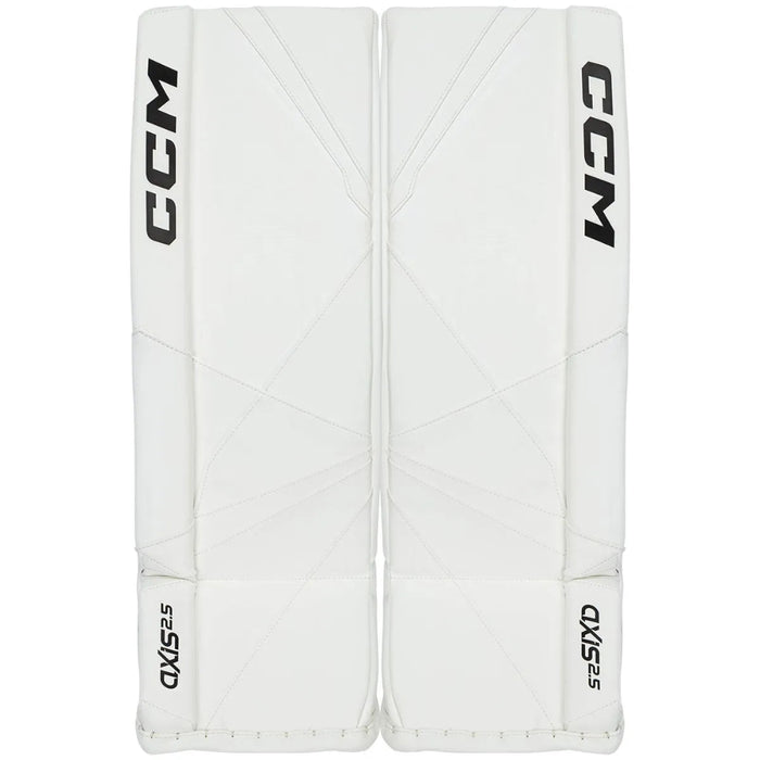 White goalie leg pads