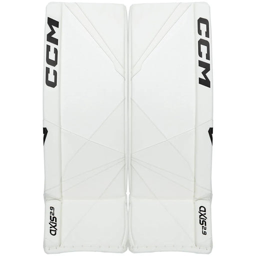 white goalie leg pads
