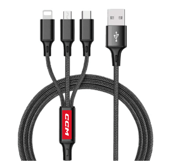 Black multi charging cable