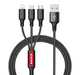 Black multi charging cable
