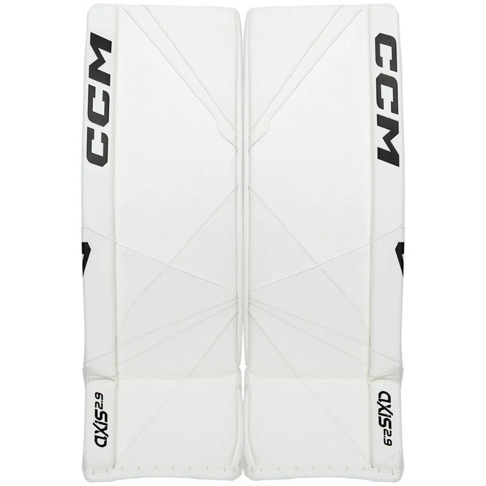 White goalie leg pads