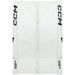 White goalie leg pads