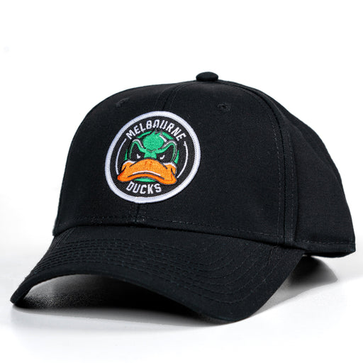 black cap with melbourne ducks logo