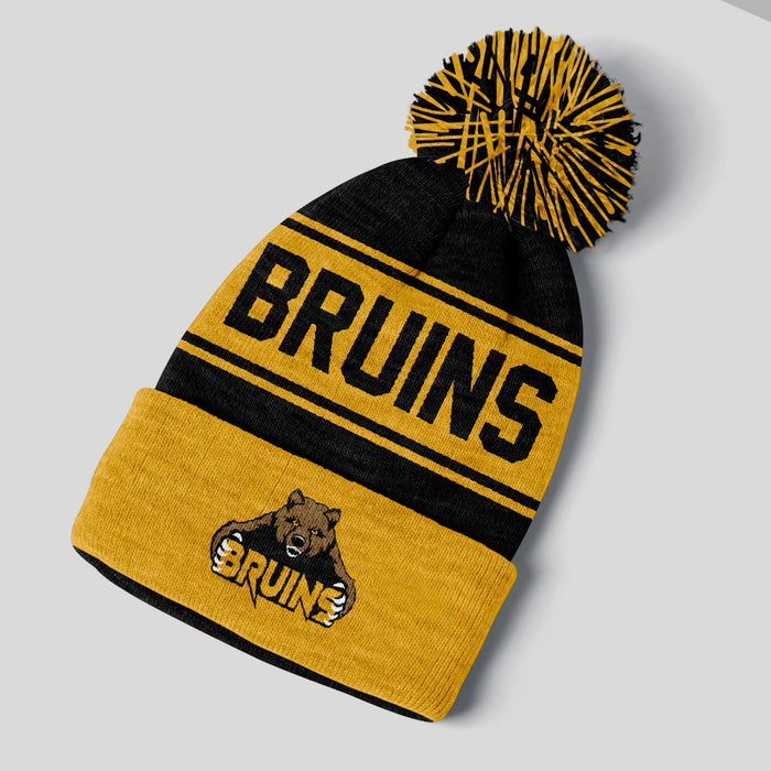 Bruins pom pom beanie
