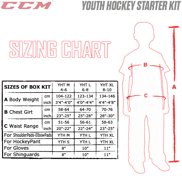 CCM Youth Ice Hockey Starter Kit