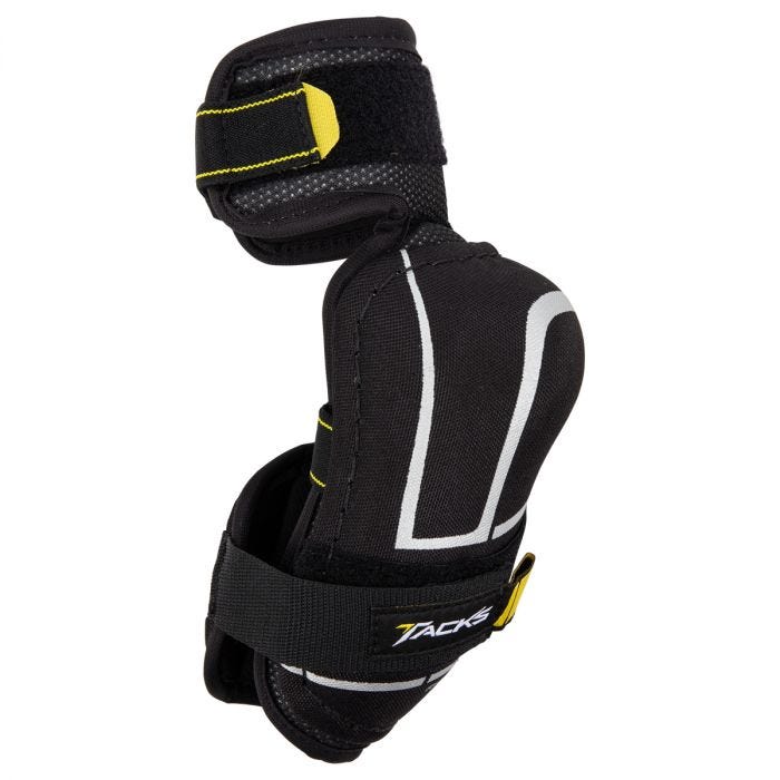 Black elbow pads with white detail