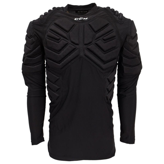 black padded goalie long sleeve