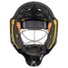 Black goalie helmet