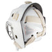 White goalie helmet