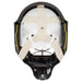 White goalie helmet