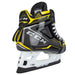 Black skates with yellow features