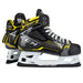 Black skates with yellow features