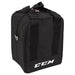 Black puck bag with white ccm logo