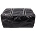 Black hockey gear bag with white detail