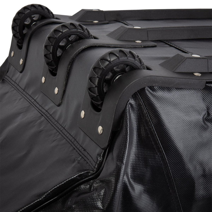 Black stick bag with wheels