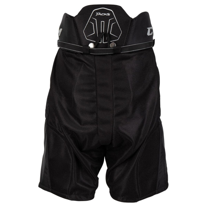 Black pants with white tacks logo on back