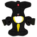 Black shoulder pad with white and yellow detail