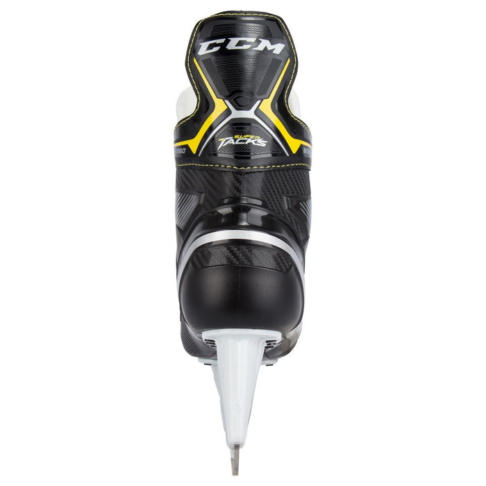 Black skates with yellow accents