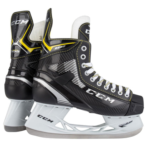 Black skates with yellow accents