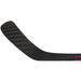 Black stick with red detail and blue highlights