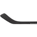 black hockey stick with white text