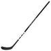 black hockey stick with white text