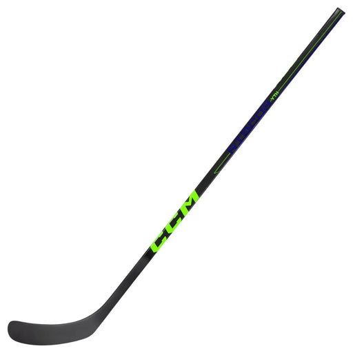 black stick with neon green and purple writing