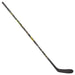 Grey hockey stick with holographic yellow and silver detail