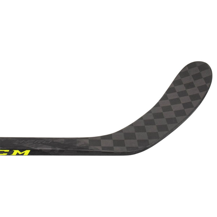 Black hockey stick blade
