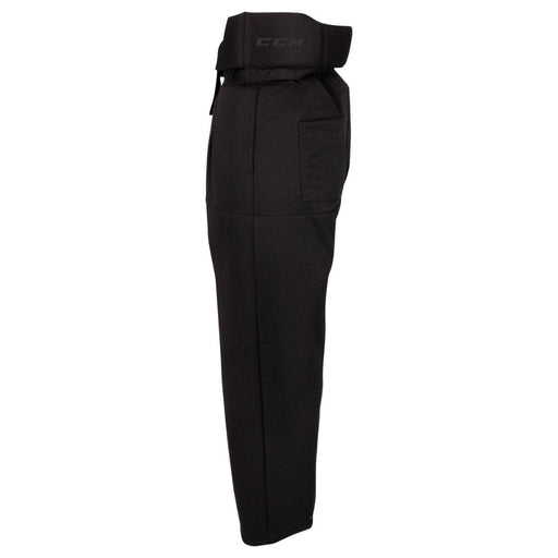 Black referee pants with black buckles