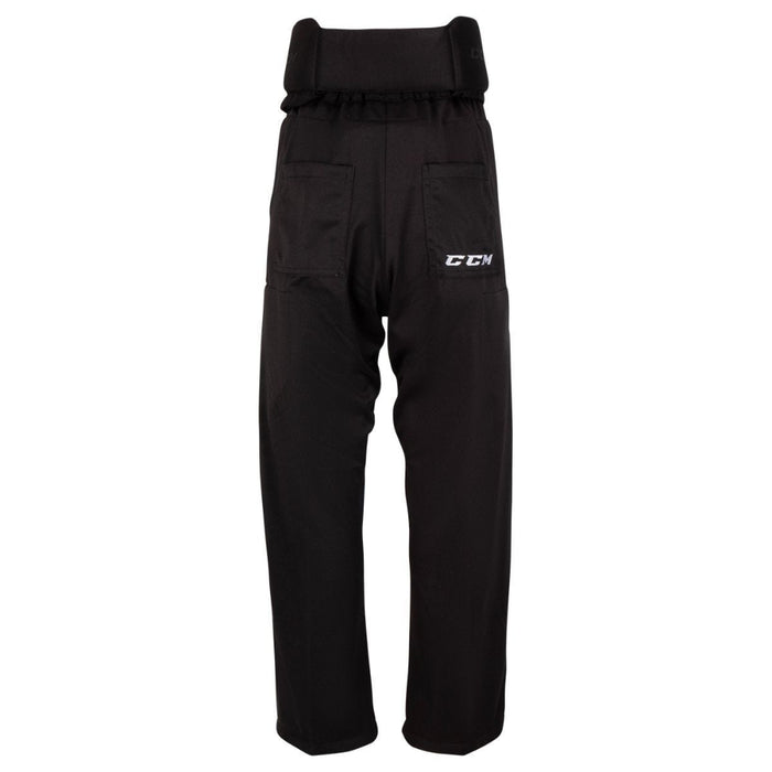 Black referee pants with black buckles