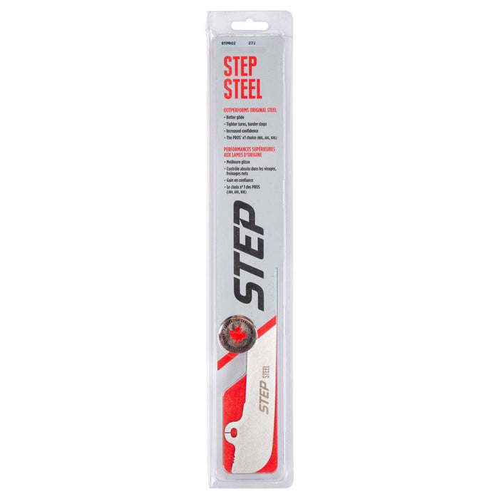Silver step steel hockey blades packaging 