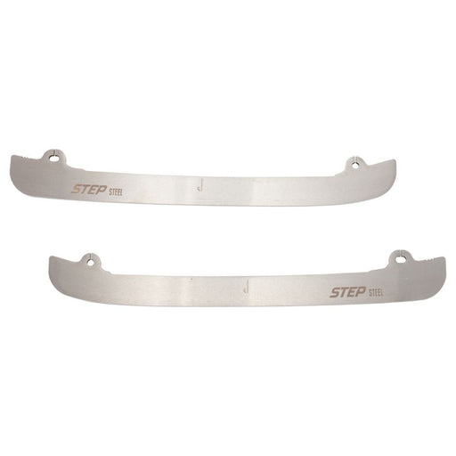 Silver step steel hockey blades