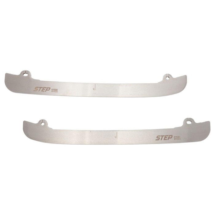 Silver step steel hockey blades